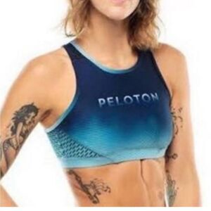Peloton Stripe Fade High Neck Bra by WITH